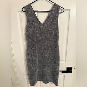 Banana Republic - blue & white tweed dress